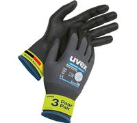 Uvex 3 paires de gants de protection Phynomic Allround - Gants de travail professionnels - 11/XXL