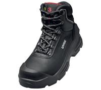 Uvex 3 Quatro S3 Bottes de sécurité à lacets - Résistantes, imperméables et particulièrement confortables - Noir - Largeur 11