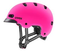 uvex 4kidz - Casque de Bicyclette léger pour Enfants - réglage de la Taille Individuel - Doublure Lavable - Power Pink Matt - 51-55 cm