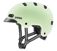uvex 4kidz - Casque de Bicyclette léger pour Enfants - réglage de la Taille Individuel - Doublure Lavable - Matcha Matt - 51-55 cm
