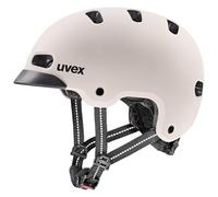 uvex 4kidz - Casque de Bicyclette léger pour Enfants - réglage de la Taille Individuel - Doublure Lavable - Warm Grey Matt - 51-55 cm