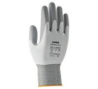 Uvex 60050 - Gants de protection 10 paires, Gris/Blanc