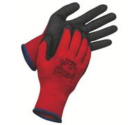 uvex 60599 Lot de 10 paires de gants en latex Taille 11 Résistant à l'abrasion Polyester Rouge
