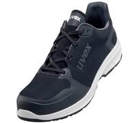 Uvex Chaussure de Sécurité Basse 1 Sport S1 SRC | La Design Sportif Basket | Semelle Antidérapante | Embout de Protection des Orteils Léger et Exempt de Métal | Noir