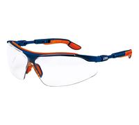 Uvex 9160.265 I-Vo Sécurité Spectacles - Bleu/Orange Cadres - Verre Transparent