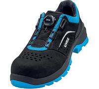 Uvex 9558 9558243 Chaussures Basses de sécurité S1P Taille : 43 Noir/Bleu 1 pièce. Mixte