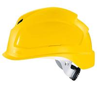 Uvex 9772131 Casque de Protection Pheos B-S-WR - Casque de Travail ventilé pour Chantier - Jaune Jaune