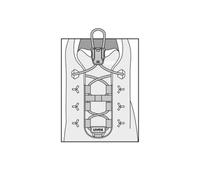 Uvex Accessoires Lacets élastiques avec fermeture rapide - 95912 - Noir - Largeur : 1 paire