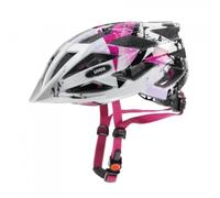 uvex air Wing - Casque Polyvalent léger pour Femmes et Hommes - Ajustement Individuel - Extensible avec éclairage LED - White-Pink - 56-60 cm