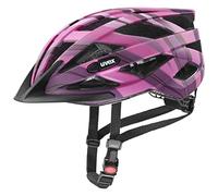uvex air Wing CC - Casque Polyvalent léger pour Femmes et Hommes - Ajustement Individuel - Extensible avec éclairage LED - Plum-Pink - 56-60 cm