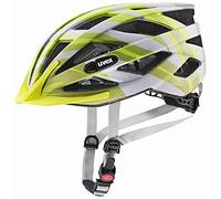 uvex air Wing CC - Casque Polyvalent léger pour Femmes et Hommes - Ajustement Individuel - Extensible avec éclairage LED - Grey - Lime Matt - 52-57 cm
