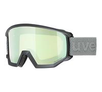uvex Athletic CV (55/0/527/2231) Lunettes de ski et snowboard pour homme et femme Noir Protection UV Protection anti-buée Large champ de vision Taille unique OS