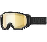 Uvex athletic CV - lunettes de sport pour adults - Catégorie de filtre 1 - anti-buée - black matt/mirror gold - one size