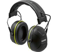 uvex aXess one lime - Protège-oreilles actif avec technologie Bluetooth 5.2 - SNR 31 dB, IP54 Convient pour l'extérieur et coques robustes - noir, lime - taille unique