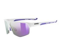 uvex axos set - lunettes de sport pour adults - protection à 100% contre les UVA, UVB et UVC - confort et maintien parfait sans points de pression - white matt/mir.purple - one size