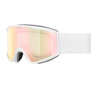 Masque Uvex Blast CV blanc mat avec lentille miroir Rose
