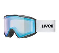 Uvex blast FM, lunettes de ski, Adulte unisexe, black matt/blue-clear, one size