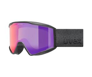 Uvex blast FM, lunettes de ski, Adulte unisexe, black matt/ruby-clear, one size