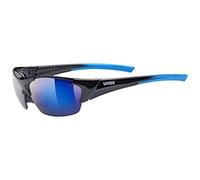 uvex blaze III - lunettes de sport pour hommes et femmes - verres de rechange compris - confort et maintien parfait sans points de pression - black blue/blue - one size