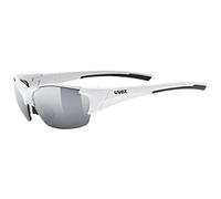 uvex blaze III - lunettes de sport pour hommes et femmes - verres de rechange compris - confort et maintien parfait sans points de pression - white black/silver - one size