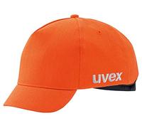 Uvex Bonnet Anti-Choc avec visière Courte U-Cap Hi-viz Short Brim Unisexe 55-59, Orange