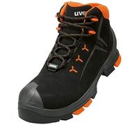 UVEX Boot 6509/2 Black S3 Size 52 PU W11, Bottes de randonnée 2 SRC Mixte Adulte, Nero, Arancione