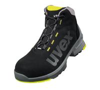 Uvex Bottes de Travail 1 - Bottes de sécurité S2 SRC ESD Semelle antidérapante et Embout - Noir de Chaux - Taille EU