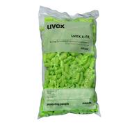 uvex bouchons d'oreille x-fit Lime sac de recharge avec 200 paires - 37 db - silicone - pour le travail - anti bruit