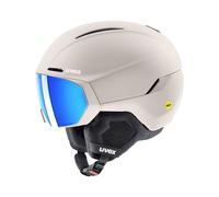 Uvex - Casque de ski à visière - Horizon CV Mips Warm Grey Matt Mirror Blue (S2) - Taille 51-55 cm - Beige Beige 51-55 cm