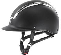UVEX Casque d'équitation Suxxeed Chrome Casquette d'équitation Black Mat/Silver S - M (55 - 56)