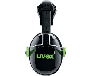 Uvex Casque microphoniquersprotection K1H 2600201 noir, vert Snr 27 Db (25021)-L