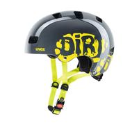 Casque de vélo pour enfants Uvex KID 3, DIRTBIKE GRIS-CITRON VERT 51-55cm