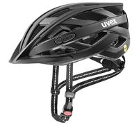 uvex City i-vo MIPS - Casque de vélo léger pour Hommes et Femmes - système MIPS - éclairage LED Compris - Black Matt - 56-60 cm