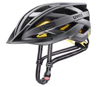 uvex City I-Vo MIPS - Casque de Ville Léger pour Hommes et Femmes - Système MIPS - Éclairage LED Compris - Titan Matt - 56-60 cm