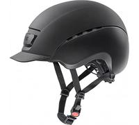 uvex Elexxion - Casque d’équitation Solide pour Hommes et Femmes - Réglage de la Taille Individuel - Ventilation Optimale - Black Matt-Black Matt - 54-55 cm