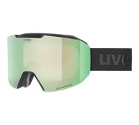 Uvex Evidnt Attract Woman Ski Goggles Noir Mirror Green Variomatic Clear/CAT1-3+Contrastview Yellow Clear/CAT1 Femme