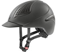 uvex exxential III - Casque d’équitation Unisexe léger - Ajustement Individuel - Anthracite Mat 55-57 cm