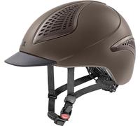 uvex Exxential III - Casque d'équitation léger unisexe - Ajustement individuel - Mocca mat S-M