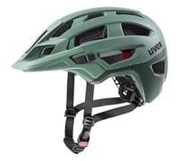 uvex Finale 2.0 - Casque VTT sûr pour Femmes et Hommes - Ajustement Individuel - Extensible avec éclairage LED - Moss Green Matt - 56-61 cm