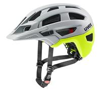 uvex Finale 2.0 - Casque VTT sûr pour Femmes et Hommes - Ajustement Individuel - Extensible avec éclairage LED - Rhino-Neon Yellow Matt - 56-61 cm
