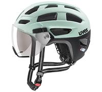 uvex Finale Visor Casque de Cyclisme Unisex-Adult, Jade-Black Matt, 52-57 cm