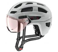 Uvex - Finale Visor Vario - Casque de cyclisme - 52-57 cm - papyrus matt / fm blue