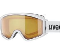 Uvex G,Gl 3000 Lgl - Masque de Ski pour Hommes et Femmes - Anti-Buée - Champ de Vision Élargi et Anti-Buée - White Matt/lasergold Lite-Blue - One Size