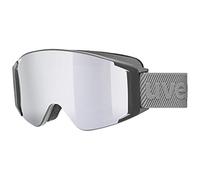 Uvex G,Gl 3000 To - Masque de Ski pour Hommes et Femmes - Champ de Vision Élargi et Anti-Buée - avec Verre Interchangeable - Rhino/Silver-Clear - One Size