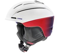 uvex gravitate Casque de Ski pour Adultes, White-Grad Magma Matt, 59-61