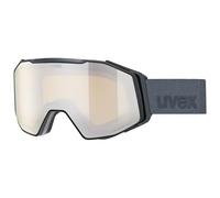 Uvex gravity FM, lunettes de ski, Adulte unisexe, black matt/mirror platin, one size