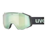 uvex gravity FM, lunettes de ski, Adulte unisexe, oxid green matt/opal-clear, one size