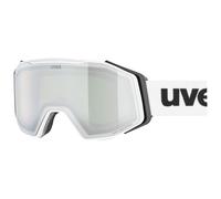 Uvex gravity FM - lunettes de ski pour adults - Catégorie de filtre 2 - anti-buée - white m. dl/silver-green - one size