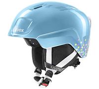 uvex Heyya - Casque de Ski pour Enfants - Réglage de la Taille Individuel - Ventilation Optimisée - Blue Confetti - 46-50 cm