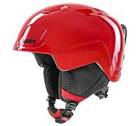 uvex Heyya - Casque de Ski pour Enfants - Réglage de la Taille Individuel - Ventilation Optimisée - Fire Red - 51-55 cm